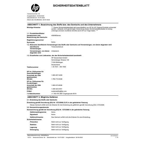 Cartuccia HP 937e - 4S6W6NE ciano -  4S6W6NE